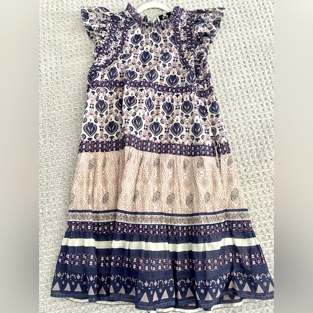 Sea New York Brigitte Border Dress in violet size small